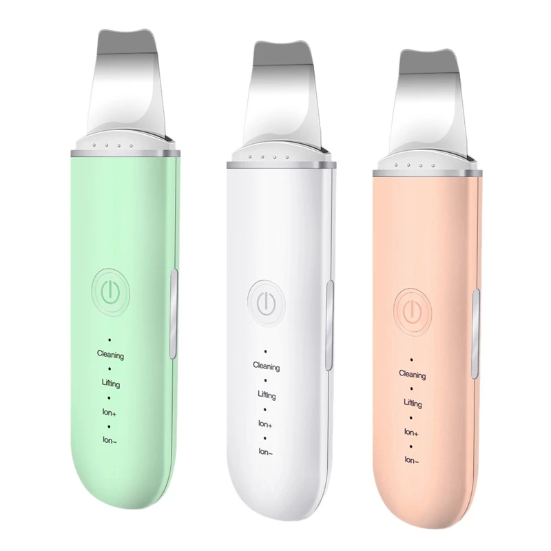 

Ultrasonic Skin Scrubber Ion Spatula Face Lifting Tools EMS Peeling Shovel Acne Blackhead Remover