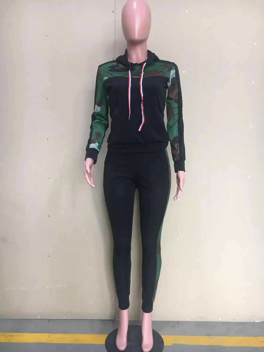 Adogirl женский спортивный костюм Модный повседневный комплект из двух