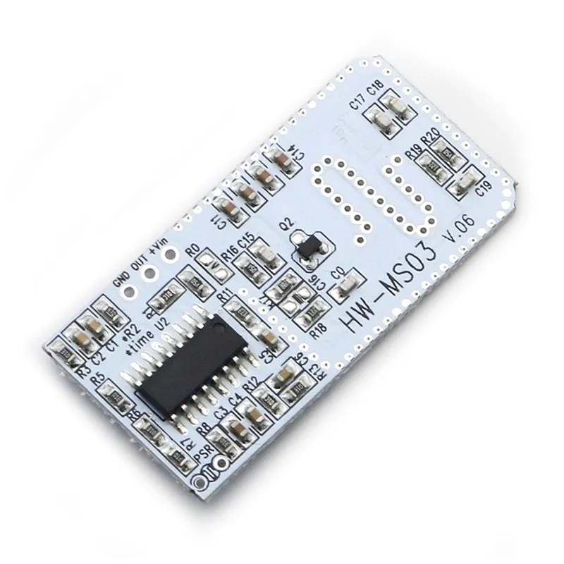 High Performance Motion Sensor HW-MS03 2.4GHz to 5.8GHz Microwave Radar Human body induction PIR switch Module for Arduino Diy