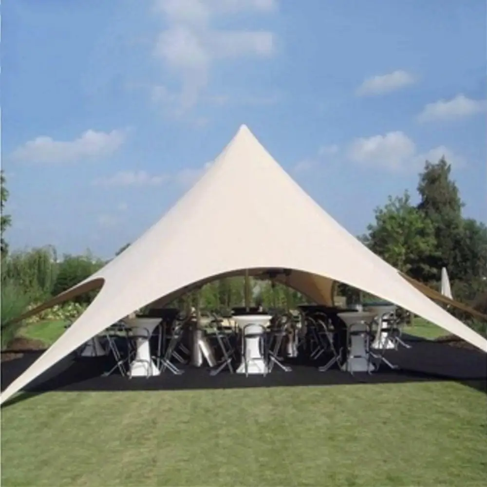10 м диаметром Торговая выставка звездная палатка из ПВХ и алюминия беседка для