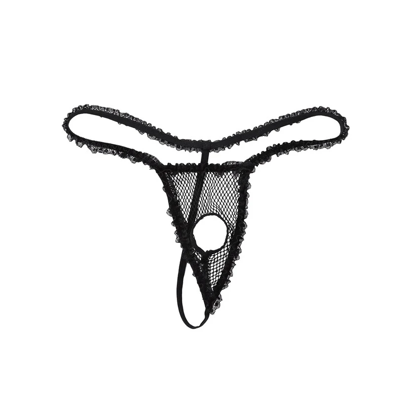 Мужские прозрачные кружевные стринги с низкой посадкой 2 шт.|Комбинезоны| |