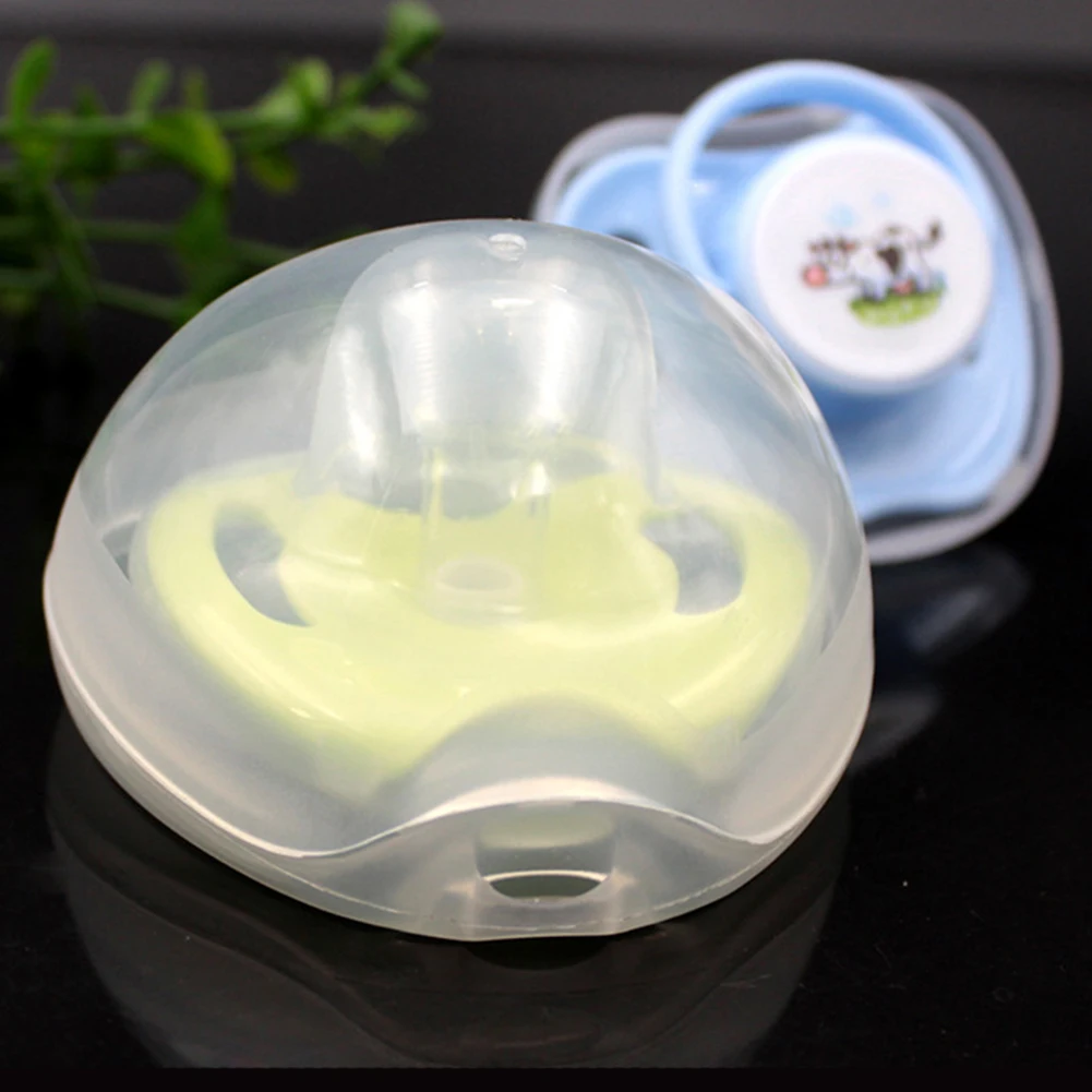 

Infant Newborn Baby Pacifier Case Box Nipple Shield Case Pacifier Holder Portable Dustproof Pacifier Storage Box