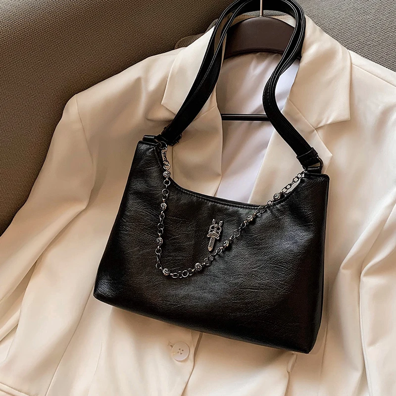 

С Доставкой Net Red Retro Bag 2020 Popular New Fashion Fashion All-match Shoulder Armpit Bag Simple Messenger Bag