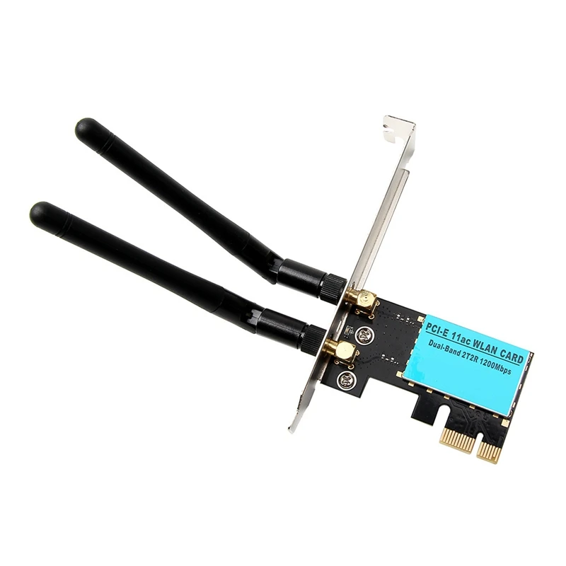 

Wi-Fi-карта AC1200M, Двухдиапазонная беспроводная сетевая карта PCI-E Express для настольных ПК и игр
