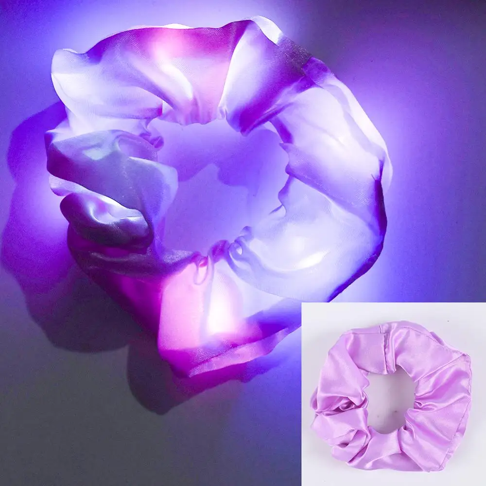 Резинка для волос со светодиодной подсветкой атласная шт./пакет Рождественское