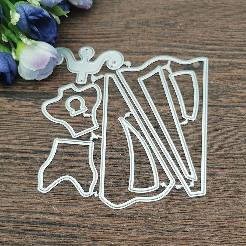 9 шт./набор женское платье свадебные трафареты для резки металла DIY скрапбукинга