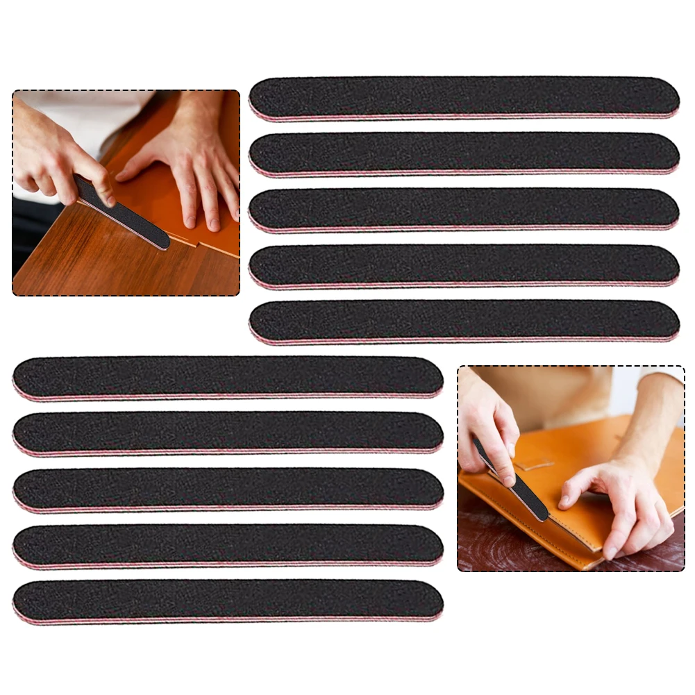 

20PCS Nail File Double Sided Leather Polishing Sanding Strip Nail Buffer Sand belt Tools for Manicure Sanding Lime Nail Tools