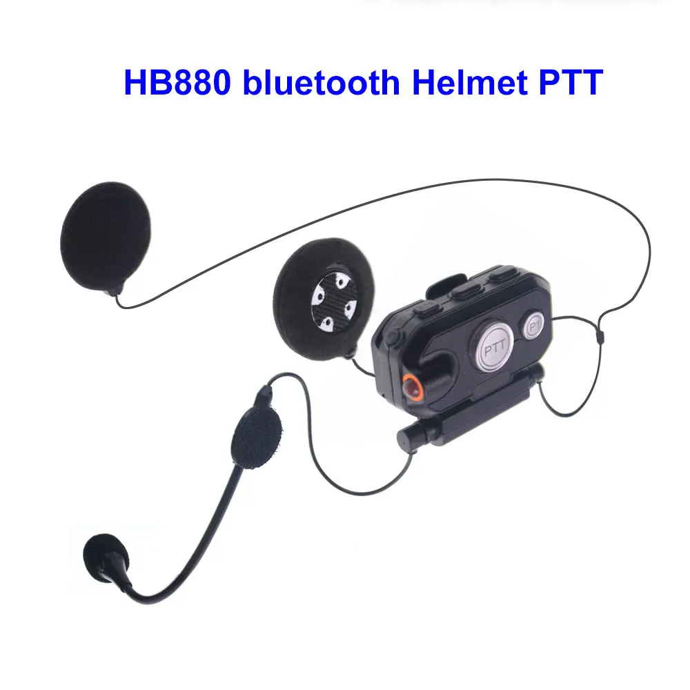 Walkie Talkie Hands-free Bluetooth PTT Headset Helmet Wireless Headphones For Motorcycle Helmet Locomotive helmet Headset enlarge