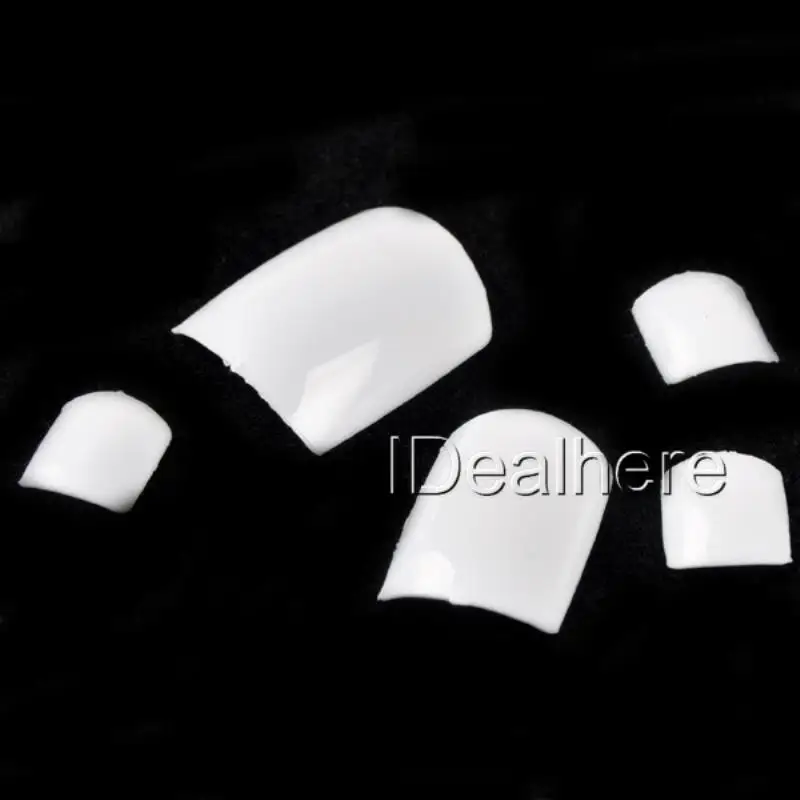 

500 шт. белый носок с креплением на кератиновых пластинах накладные ноги, ногти для ног "францзуский маникюр" Art Акриловые Макияж Советы након...