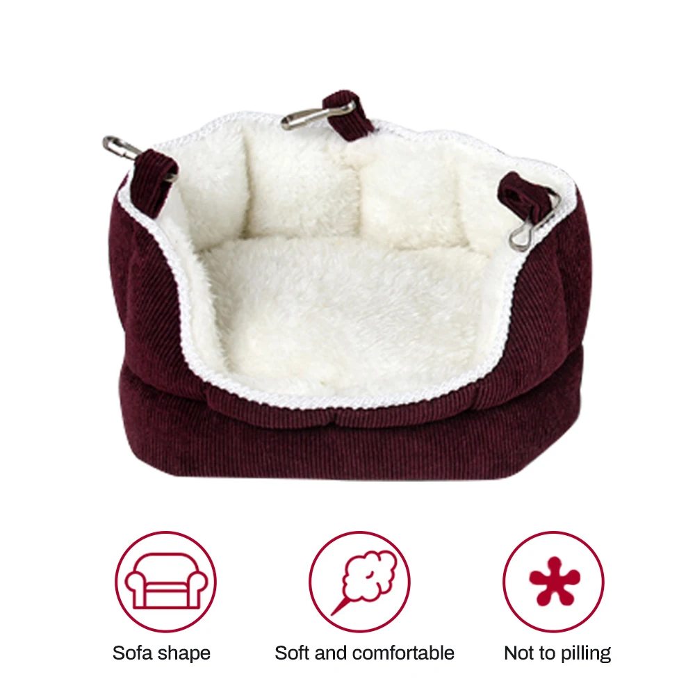 Горячая маленькая Pet мягкая кровать клетка Гнездо дом теплый висящий гамак для