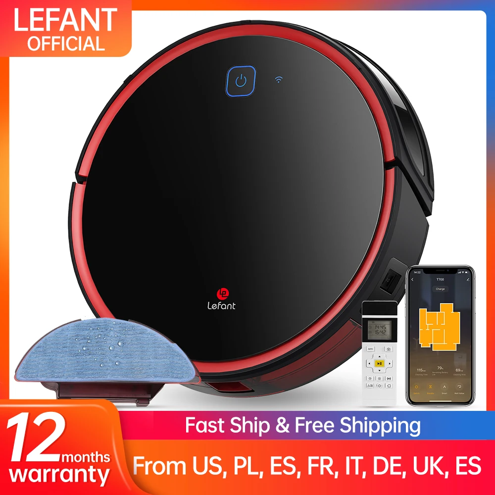Lefant T700 робот пылесос чистую влажную уборку Wi Fi/Alexa супер тихий тонкая заряжается