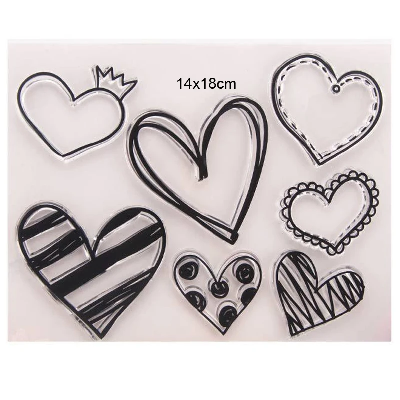 Прозрачные штампы с рисунком любви новинка 2019 скрапбукинг резиновые прозрачные