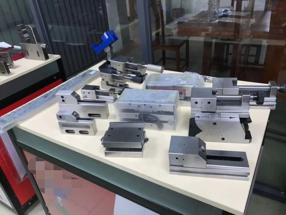 

wire cut EDM drilling machine vise WEDM workholding of power wire clamp vise