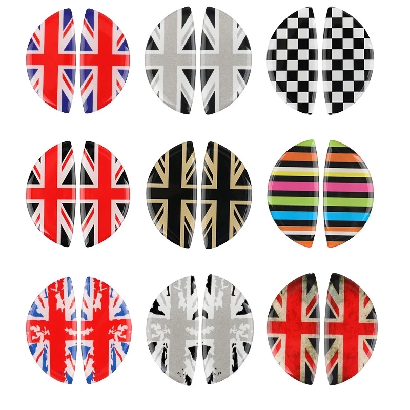 

2PCS Car door bowl 3D protection decorative paste For MINI ONE Cooper S CLUBMAN R55 R56 R60 R61 decal car accessories exterior