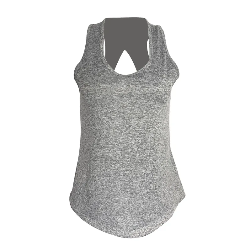 Женский жилет без рукавов для йоги Спортивная рубашка быстросохнущая бега