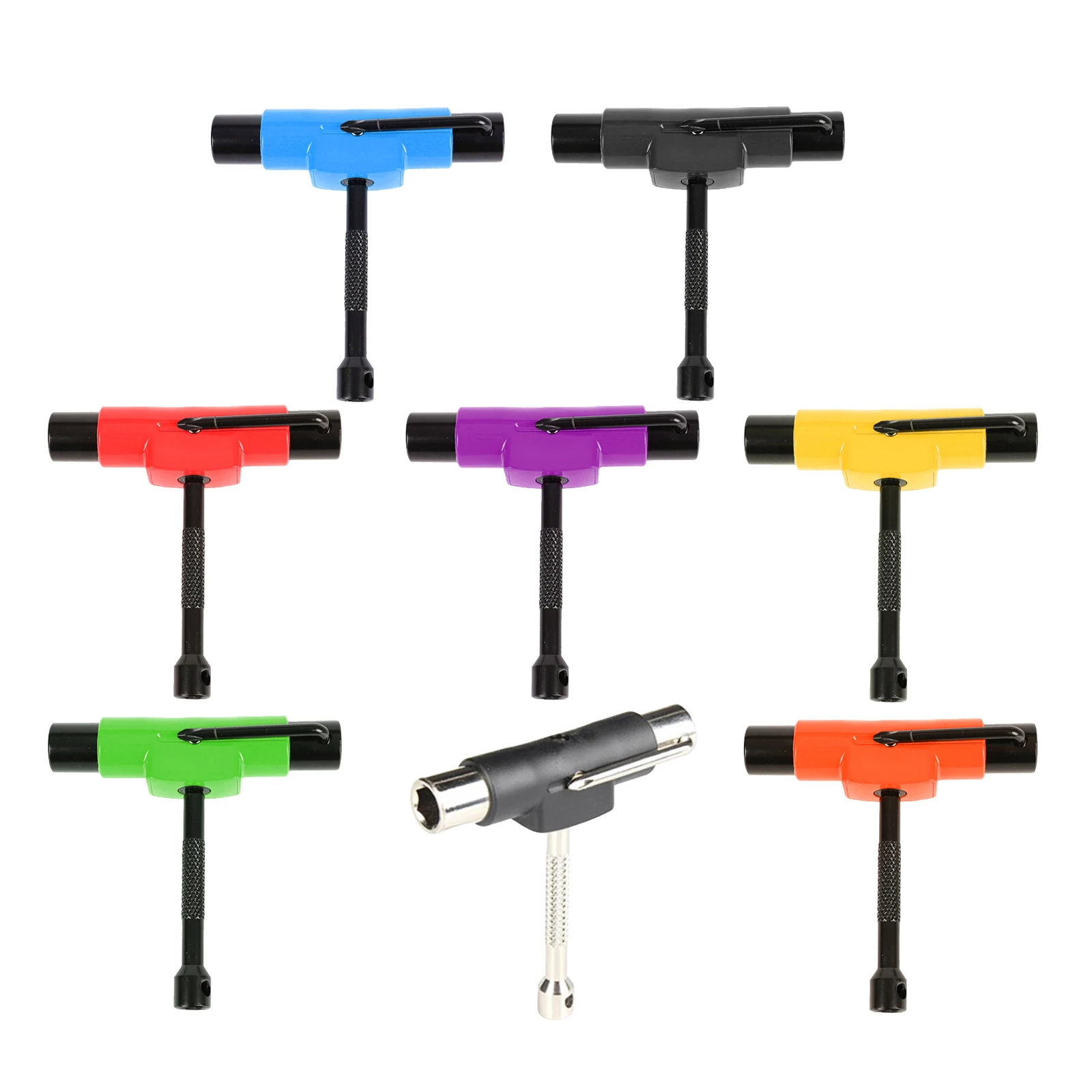 

Skateboard Wrench Dismountable Longboard Mounting Repair T Tool Allen Key