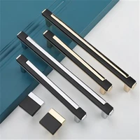 new two color splicing furniture handle luxury wardrobe drawer knob modern zinc alloy cabinet door handle home decoration