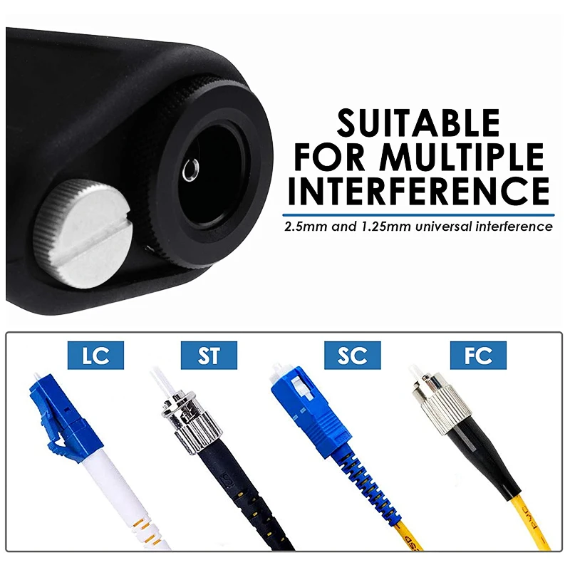 400x Handheld Fiber Optical Microscope Inspection For Coaxial Illumination Including 2.5mm And 1.25mm Adapters
