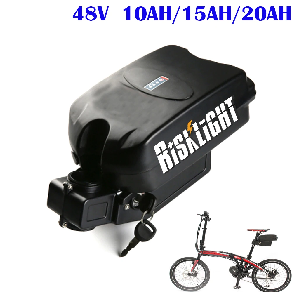 Long Range 48v ebike lithium battery frog type 48 volt 10AH 15AH 20AH electric bicycle for 1000W 750W 500W Bafang TSDZ2 | Спорт и