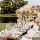 Розовая металлическая Гирлянда для воздушных шаров, Свадебный шар в форме арки, гирлянда для детского праздника, декор для дня рождения, для детей и взрослых