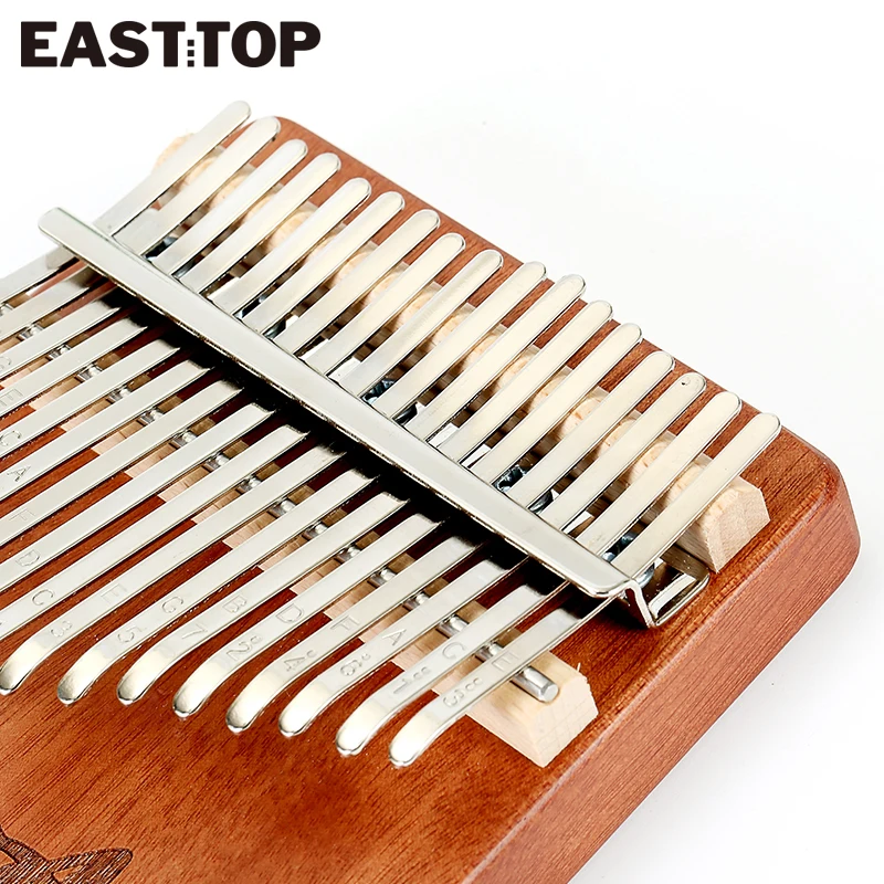 EASTTOP EK17-A 17 Keys Kalimba Thumb Piano High Quality Okoume Wood Mbira Body Musical Instruments |
