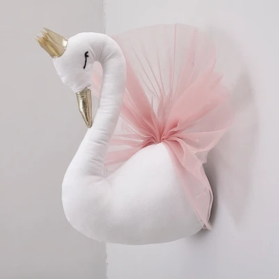 pink swan Одеяло для новорожденных, хлопковый круглый ковер для пола, Придверный коврик для детской комнаты, декор для детской комнаты, реквизит для фотосъемки - Цвет: pink swan