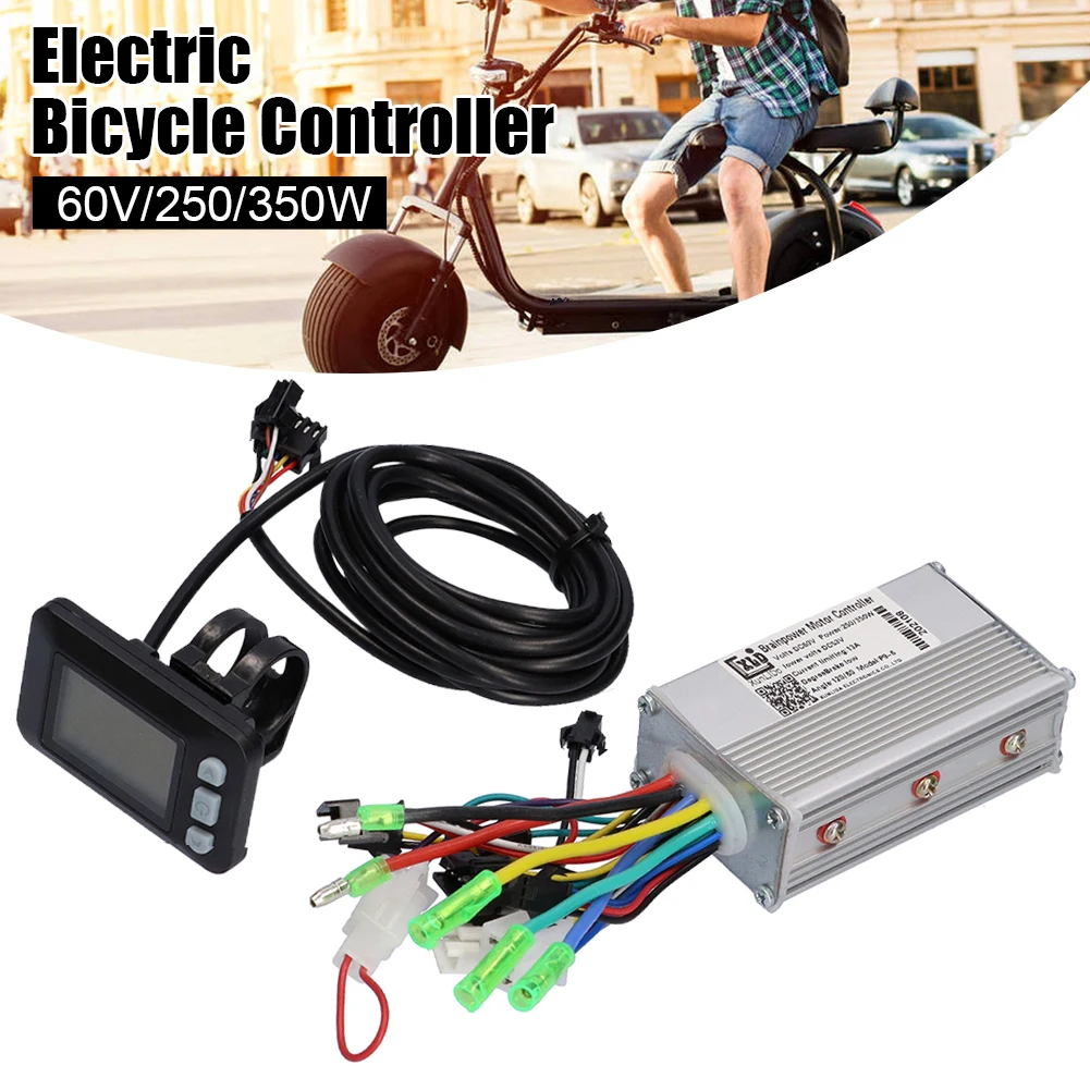 60 в 250 Вт 350 контроллер для электрического велосипеда с ЖК-дисплеем