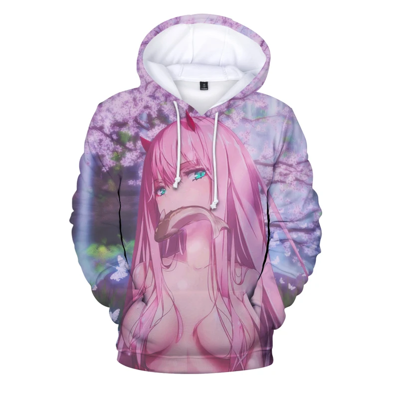 

Darling In The Franxx Men Women Hoodies Sweatshirts Zero Two Hoodie Harajuku Graphic Anime Zero Two 3d Hoodie Clothes Aesthetic