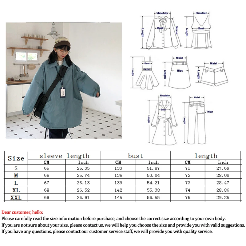 Thicken Solid Parkas Woman College Style Loose Long-sleeved Single-breasted Parkas Women Winter Warm Slim Women\'s Jacket 2022