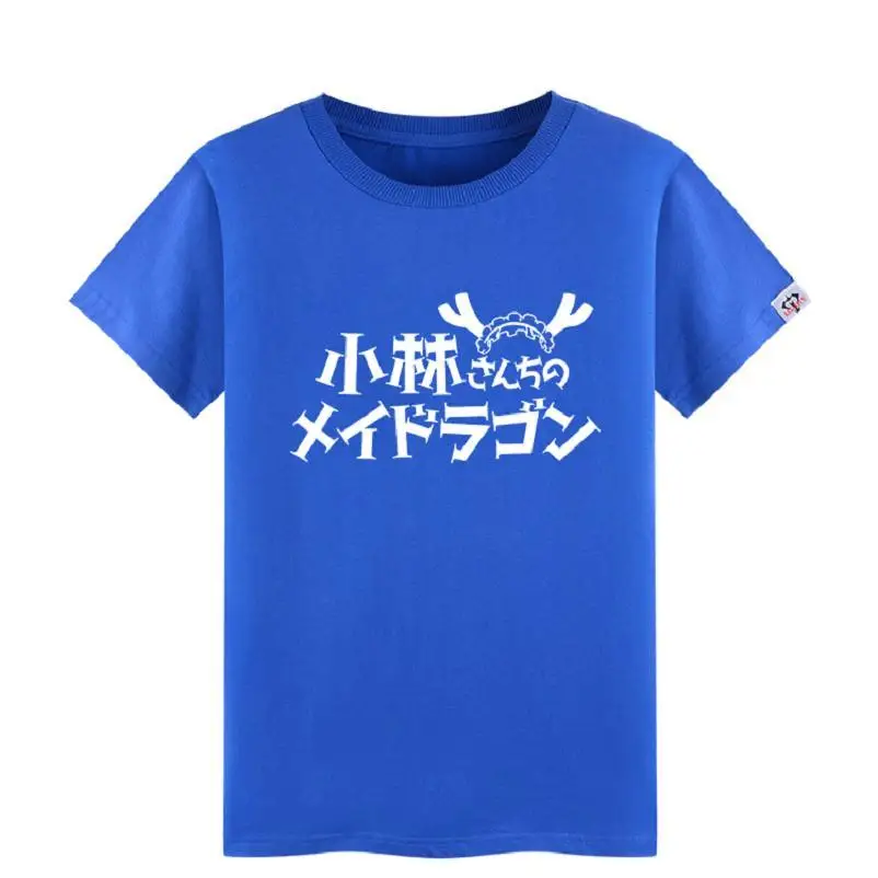 Хлопковые футболки унисекс Кобаяши без горничной дракон криллин канна канагава