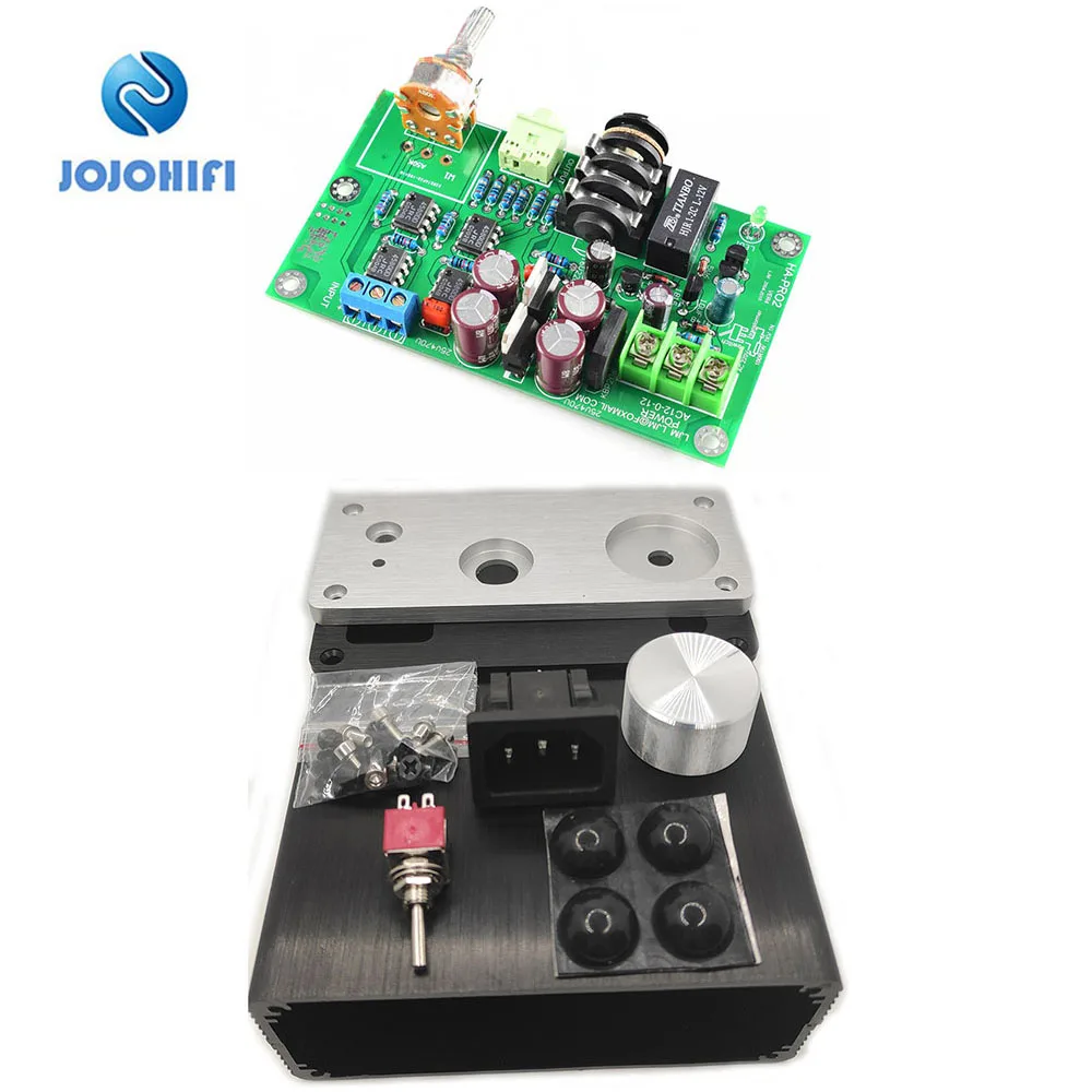

HA-PRO2 Headphone Amplifier Finished Board & All Aluminum Chassis Empty Box Housing Amplifier Supporting amp