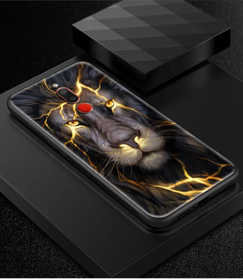 Задняя крышка из закаленного стекла для Meizu 16s 16th Plus 16X M6T M882Q M892Q M5 M6 M8 M9 Note TPU Рамка бампер печать обложек сумка с животными