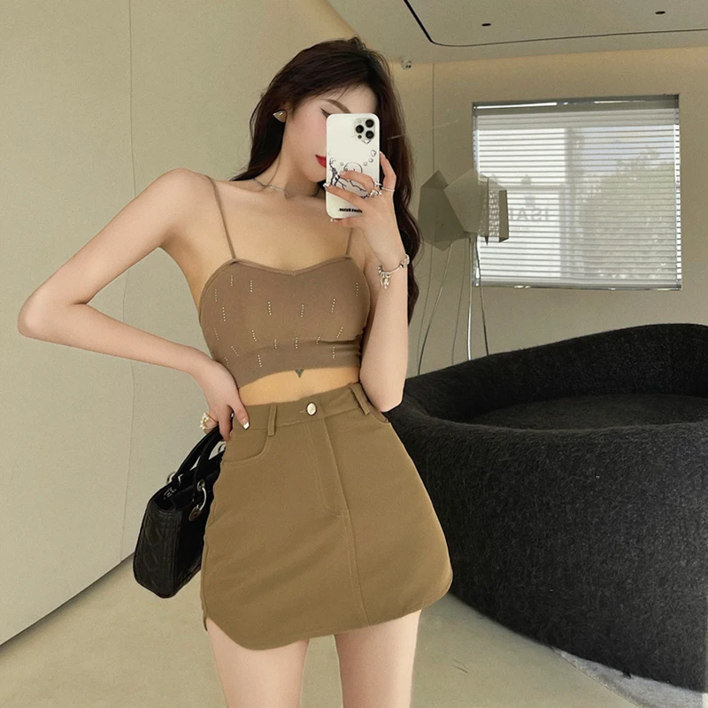 

Хан красивая женская кофта на спине Kaka one с накладкой на грудь взрывозащищенный стиль U-образная внешняя одежда внутренний бюстгальтер топ н...