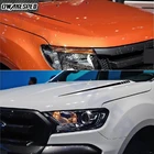 Виниловые наклейки на капот автомобиля, для Ford Ranger 2012-17, в спортивную полоску