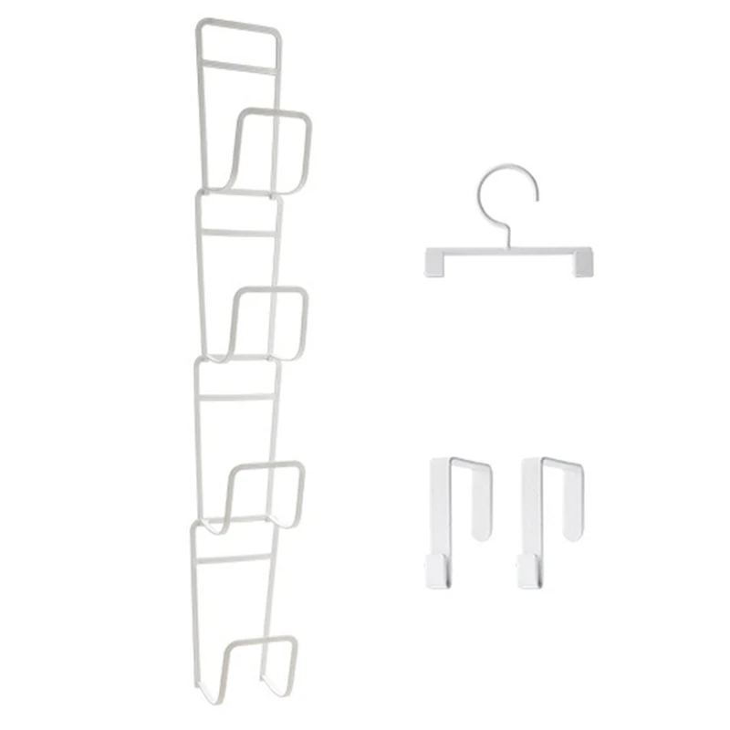 

425D Hanging Bag Hat Organizer Door Wardrobe Closet Handbag Shelf Hanger Storage Rack Holder Punch Free