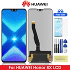 ЖК-дисплей 6,5 ''для Huawei Honor 8X, ЖК-дисплей с сенсорным экраном и дигитайзером в сборе, запасные части, оригинал