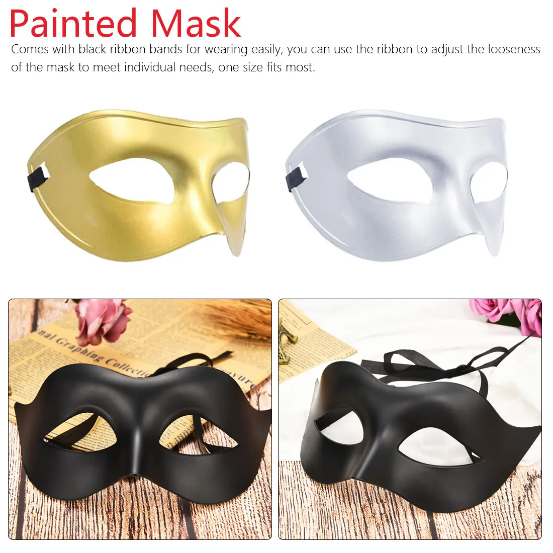 Маска для глаз джентльмен Джаз представление мяч Мужская Карнавальная маска на