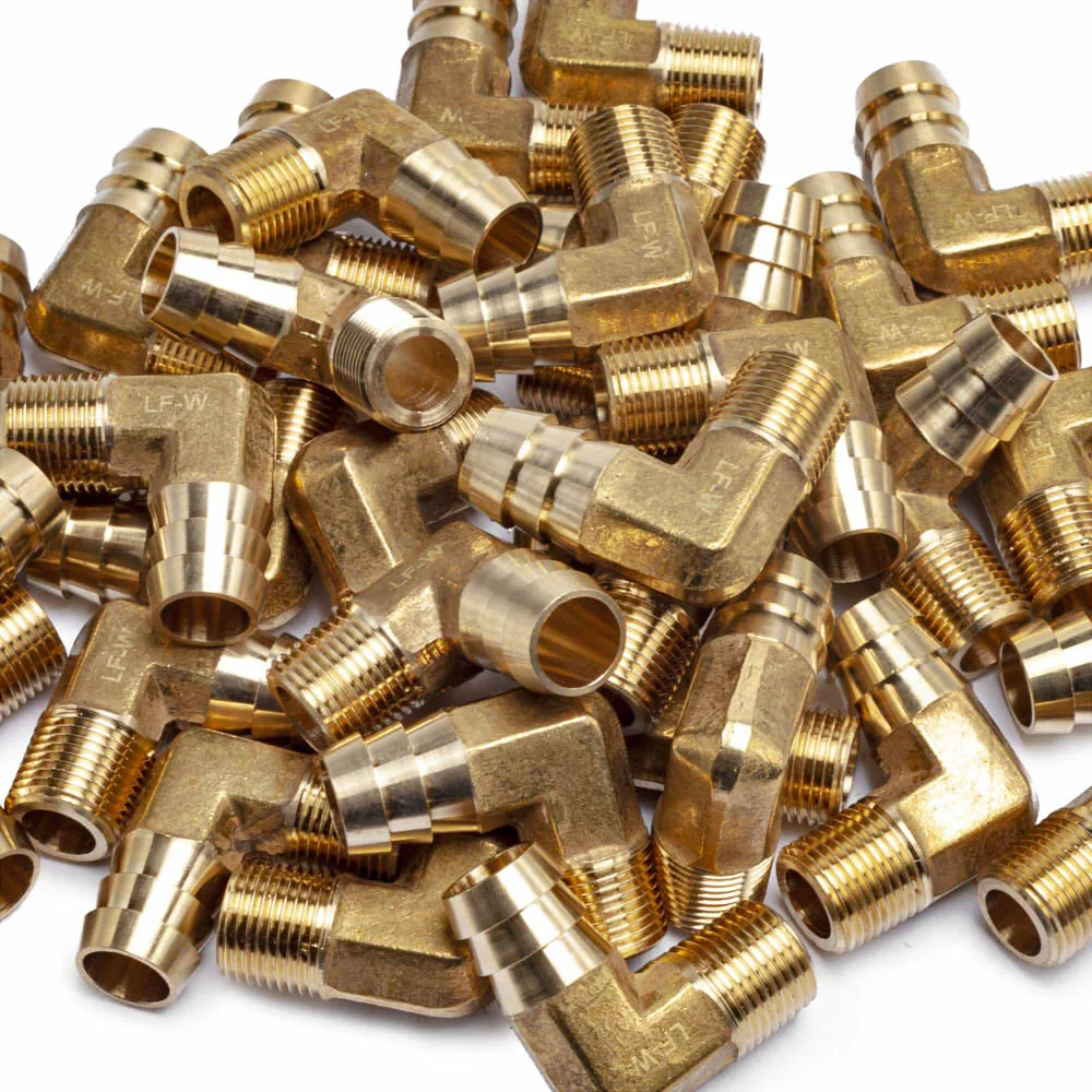 LTWFITTING латунный штуцер с Колено 90 градусов для шланга 5/8 дюйма x 3/8 стандартный топливный катер|brass barb fitting|hose