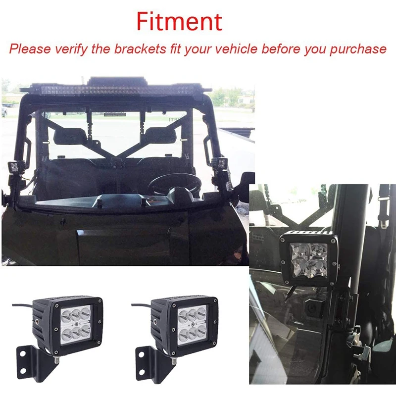 Рабочий СВЕТОДИОДНЫЙ светильник Pod Pro-Fit Cage A-столб кронштейны для Polaris Ranger 500 570 900