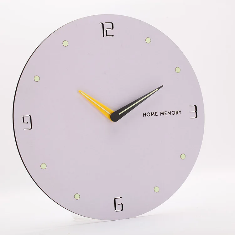Акриловые круглые Настенные часы светящиеся простые кварцевые Гостиная