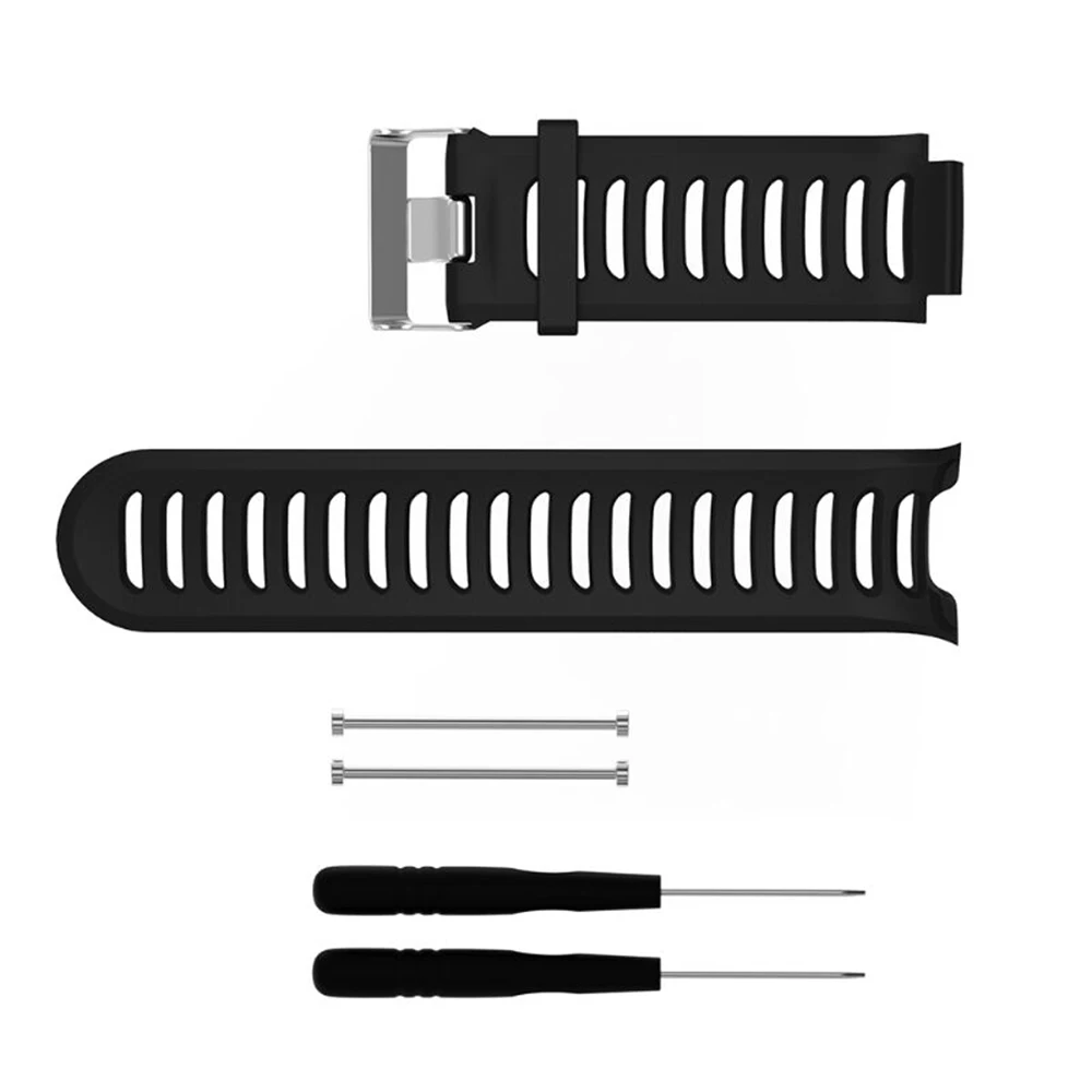 New Strap For Garmin 910XT SmartWatch Soft Silicone Sport Replacement Band Bracelet Steel Stainless Buckle Wristband | Электроника