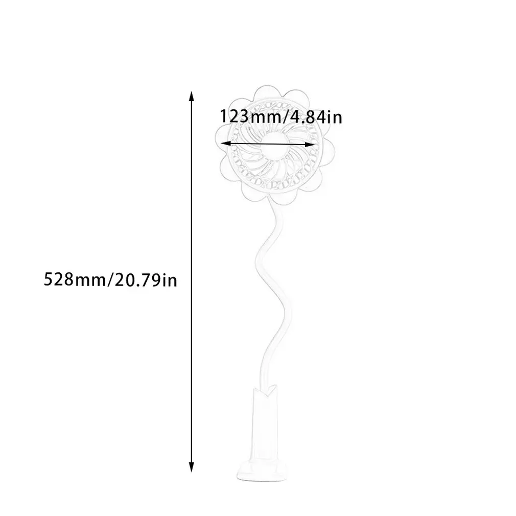 

Creative Personality Fan Usb Mini Rechargeable Sun Flower Clip Student Fan Summer Portable Small Fan
