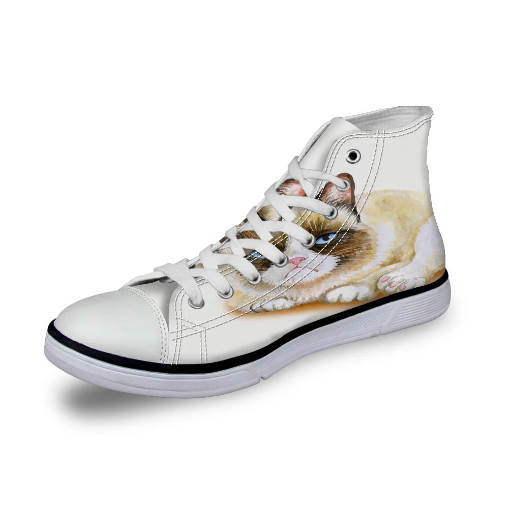 WHEREISART Женская полотняная обувь с героями мультфильмов изображением животных