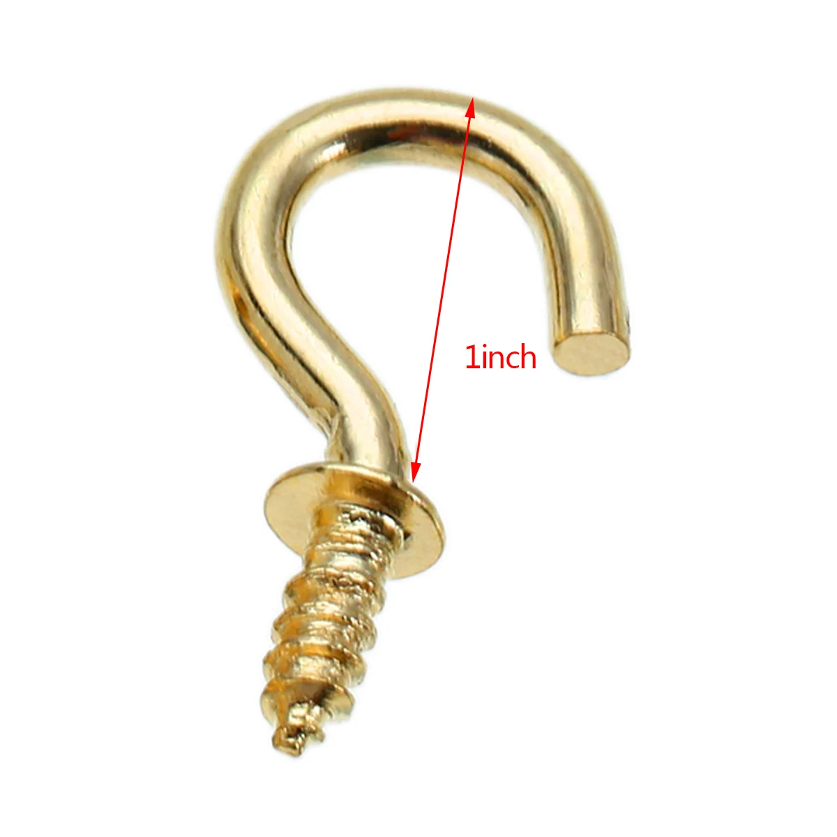 Shellhard 50 шт. латунные крючки для чашек винты вешалка пальто картин держатель