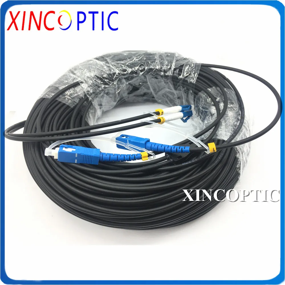 2 ядра 100 м LC SC ST FC SM одиночный режим OS1 2C G657A1 LC/UPC-SC/оптический патч-корд на открытом