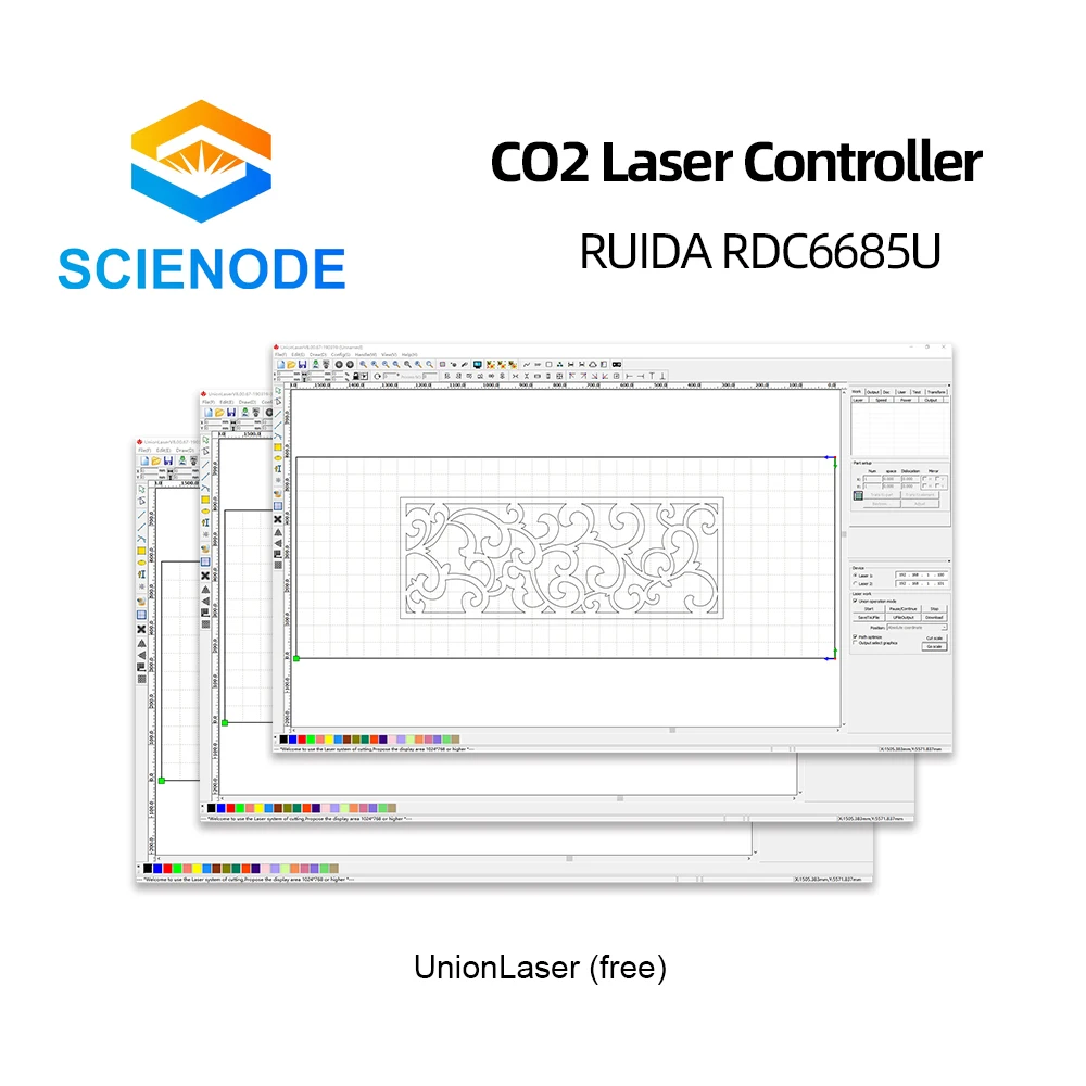 Плата управления лазерной печатью Scienode Ruida RDC6685U системная плата для станка