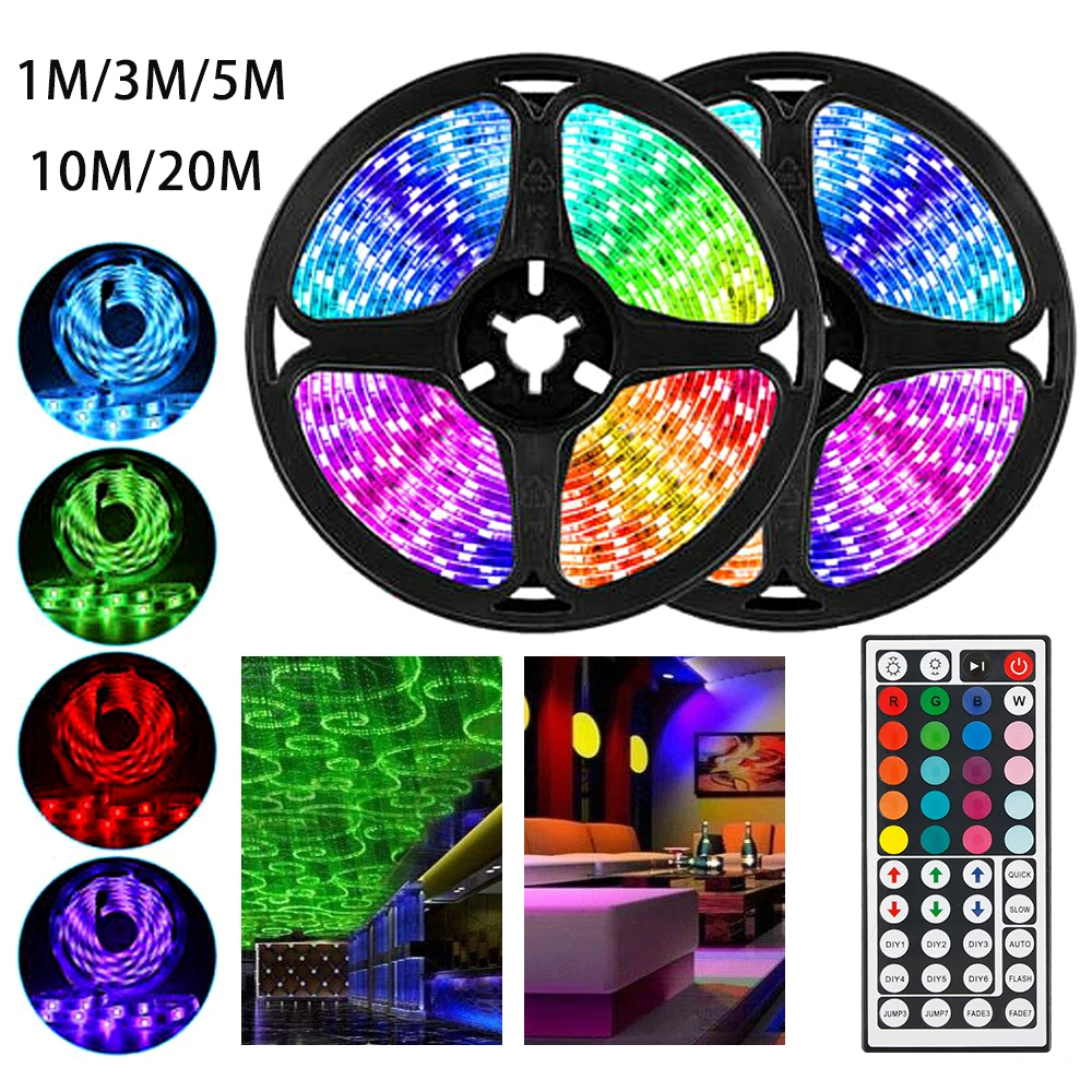 Светодиодные ленты RGB светодиодный светильник лента SMD 3528 DC12V Водонепроницаемый