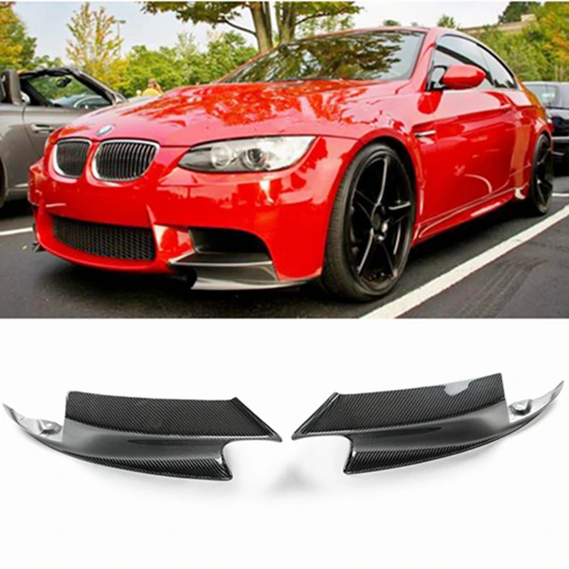 

2PCS Carbon Fiber Front Bumper Lip Splitter Spoiler Flap Cupwings for B MW 08-12 E92 E93 M3 M-sport Bumper