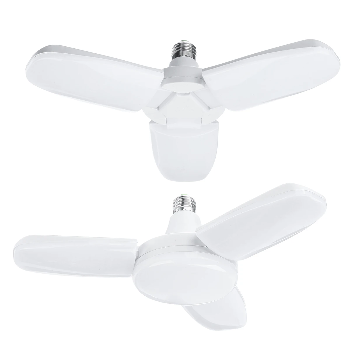 

35/45W Foldable Industrial Lamp Deformation Workshop Light LED Garage Light E27 Super Bright Three-leaf Garage Ceiling Lighting