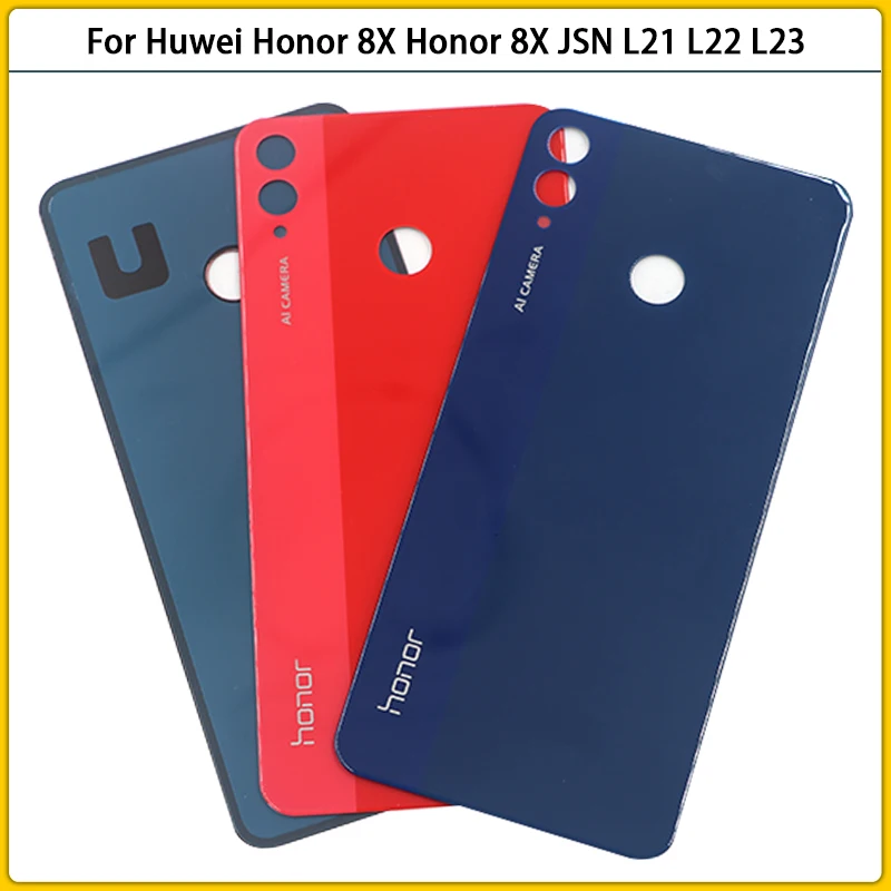 Новинка 6 5 дюйма для Huwei Honor 8X JSN-L21 задняя крышка аккумулятора дверь 3D стеклянная